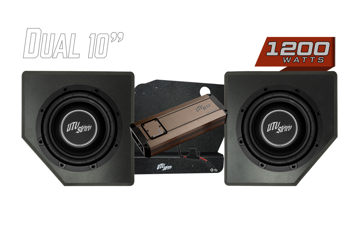 UTV Stereo rear subwoofer upgrade for Can-Am Maverick X3