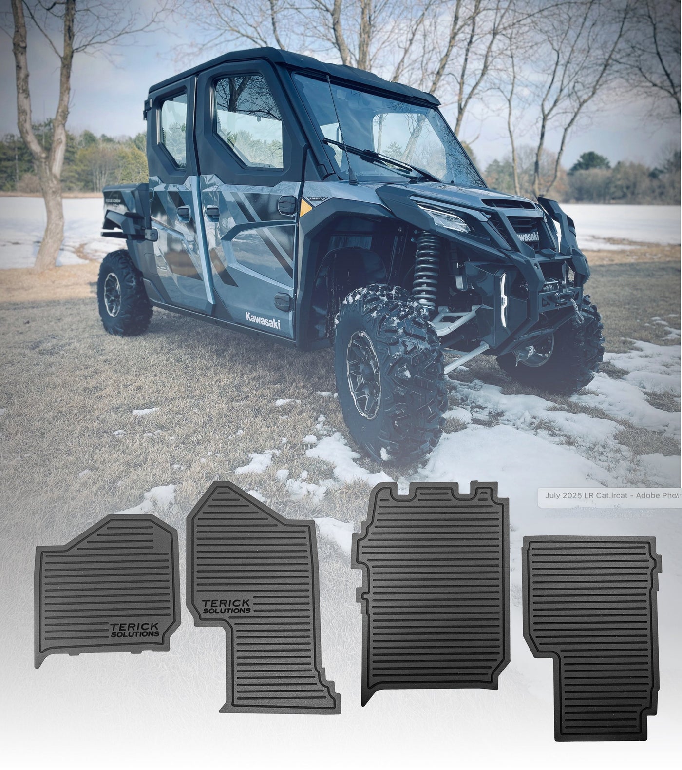 Terick Kawasaki Ridge Crew rubber floor mats