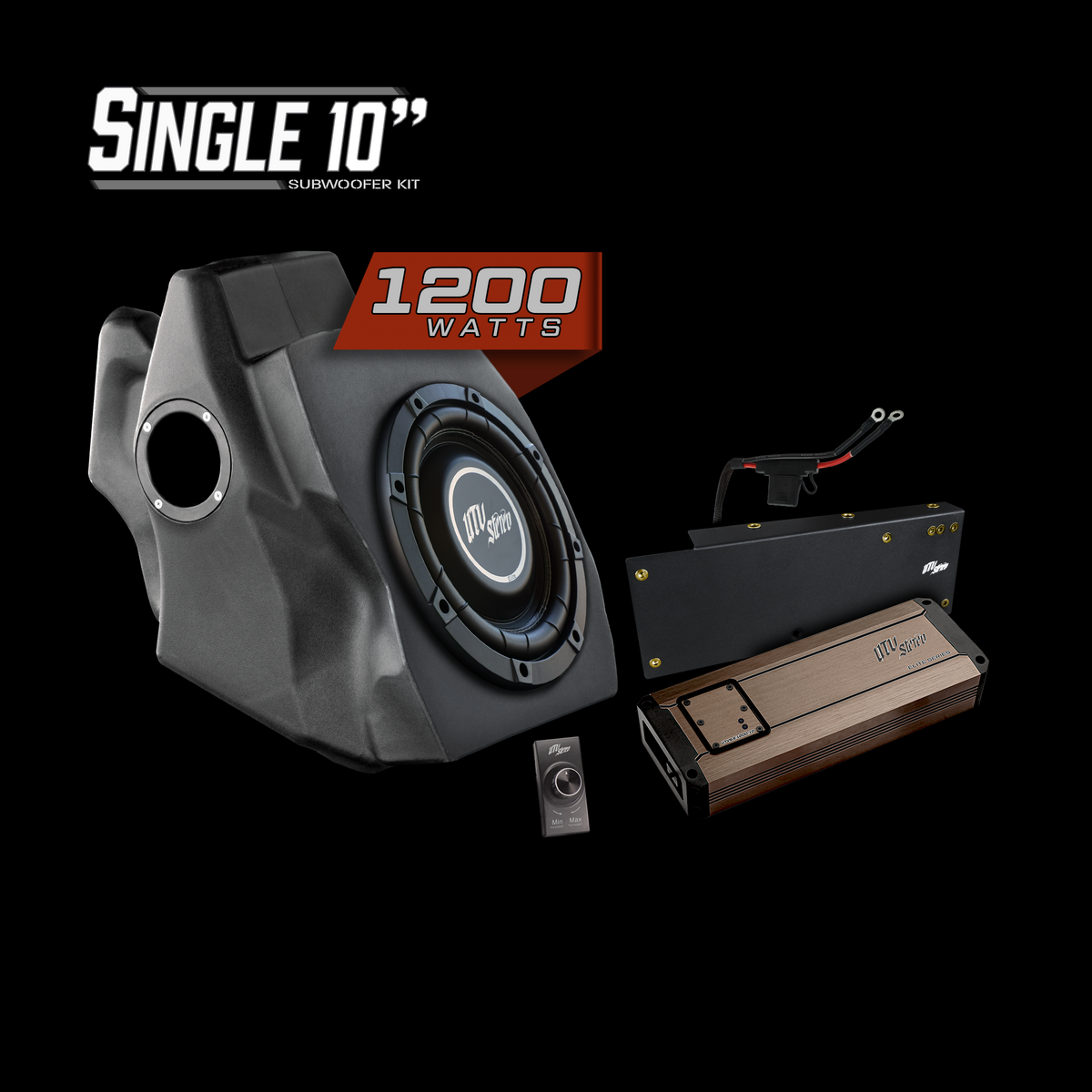 UTV Stereo Polaris RZR Pro Series subwoofer kit