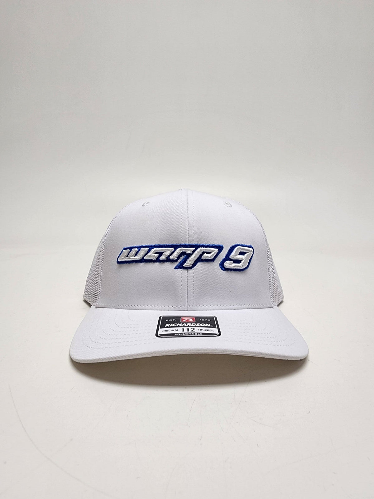 Warp 9 Racing white and blue hat