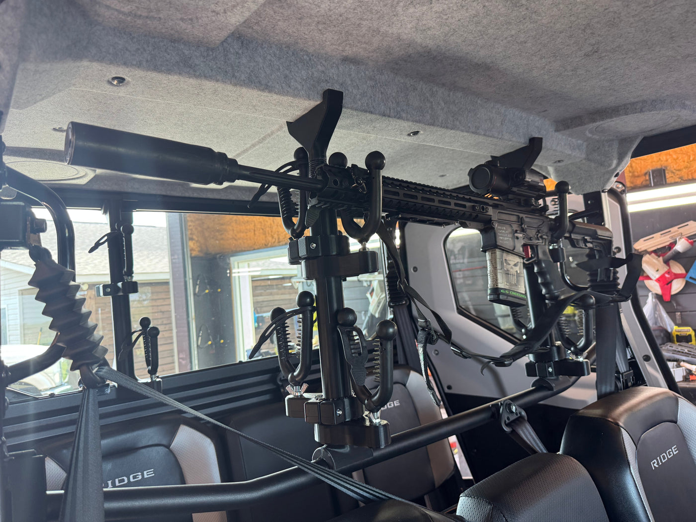 Kawasaki Ridge Mid Cage Rifle Rack | 19" or 26" | 2-4 Place | Headliner Compatible