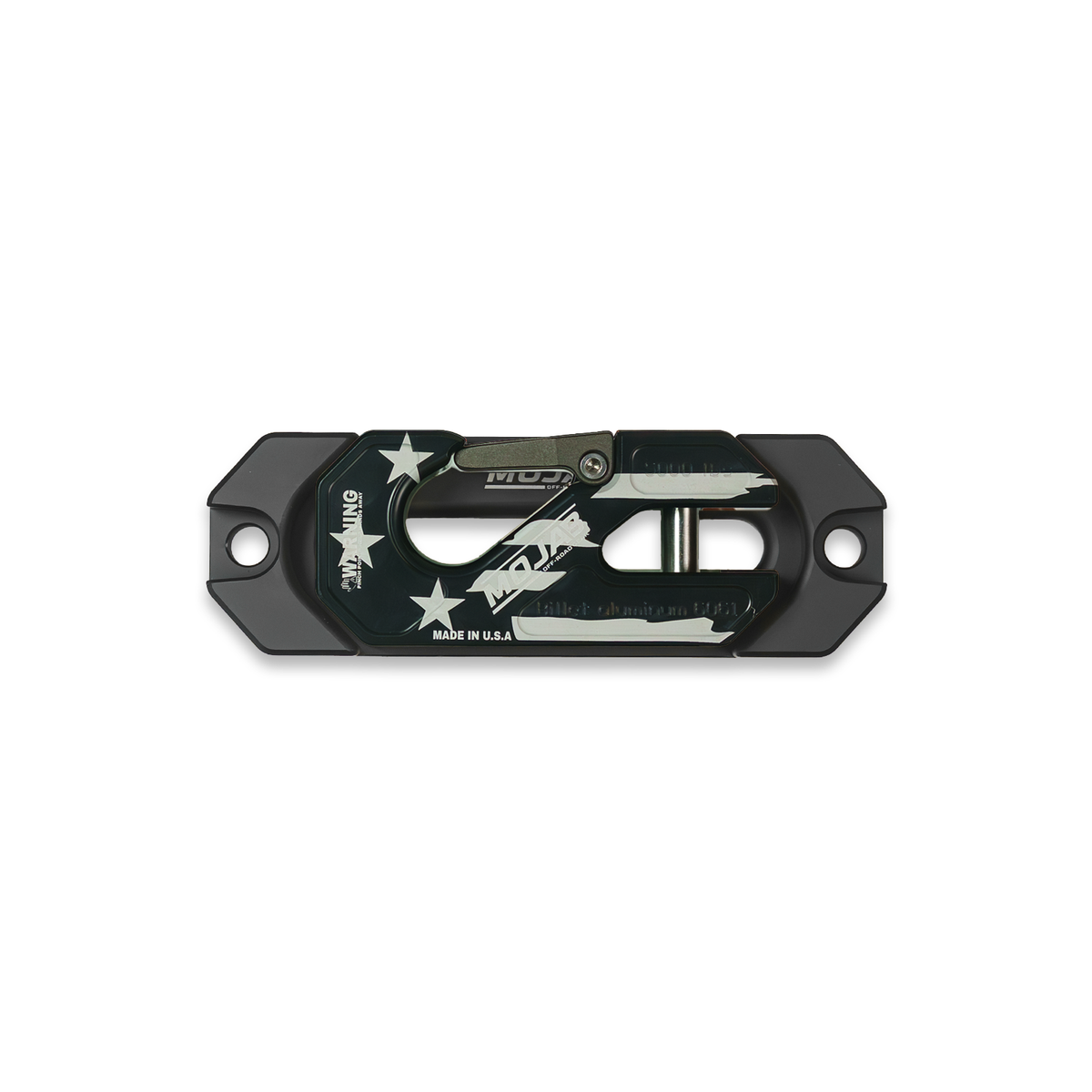 Photo of Side By Side / UTV Aluminum Recessed Winch Shackle with Fairlead Kit, closed latch (LIFE TIME WARRANTY*) by MOJAB OFFROAD - Premium Winches & Winch Mounts for UTVs / Side by Sides