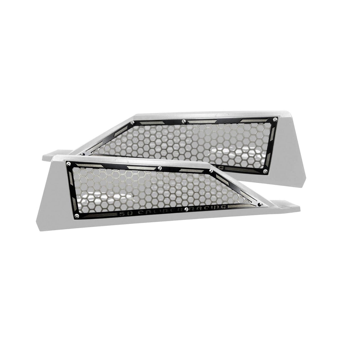 50 Caliber Racing RZR XP Turbo Laser Cut Steel Side Intake Grilles