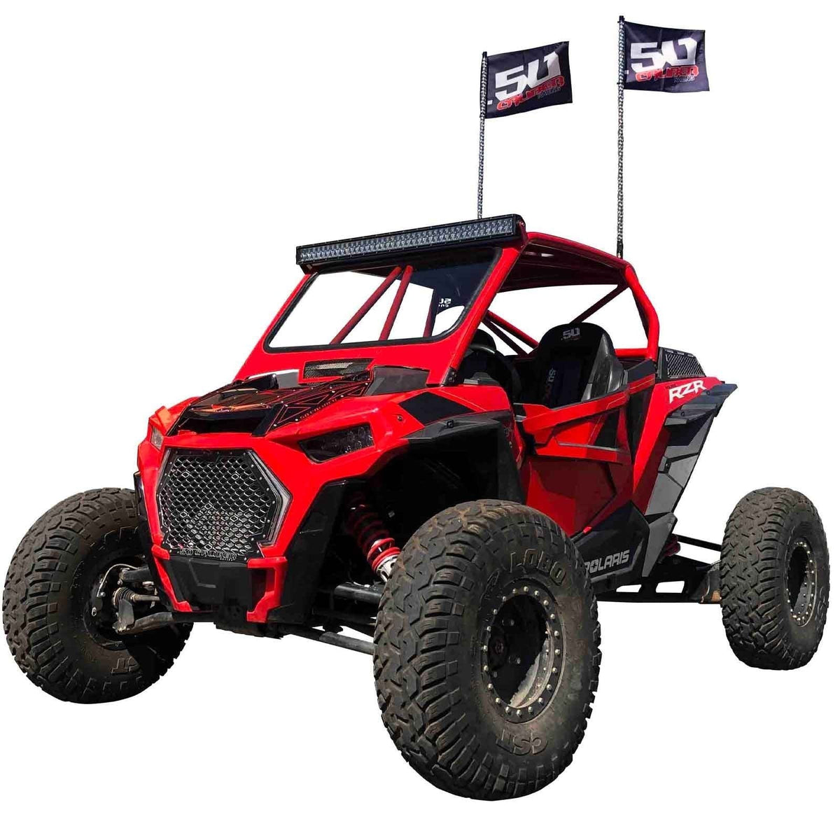 50 Caliber Racing RZR XP Turbo S Hood Bling Panels