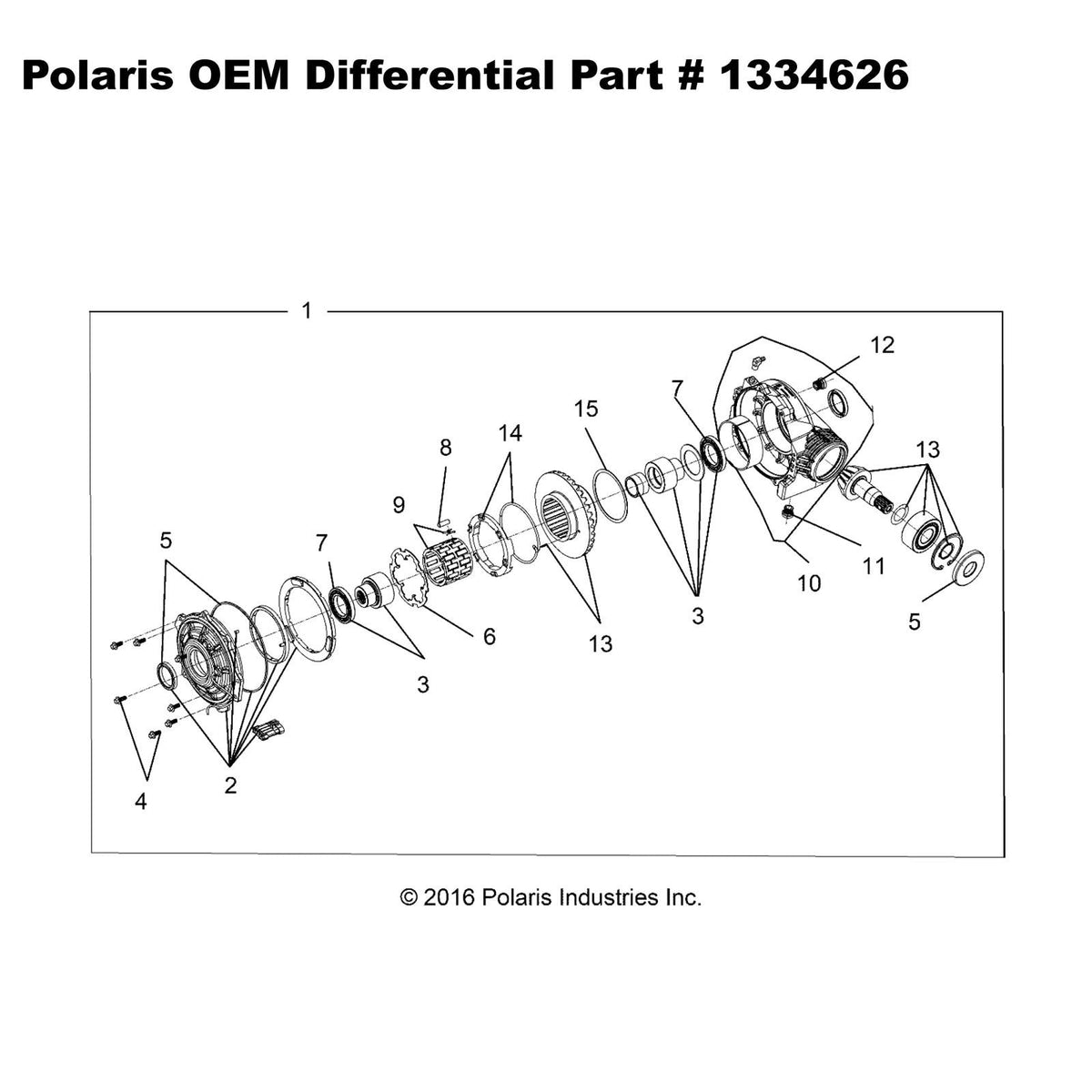 OEM Polaris Front Differential Gearcase - General XP image 6
