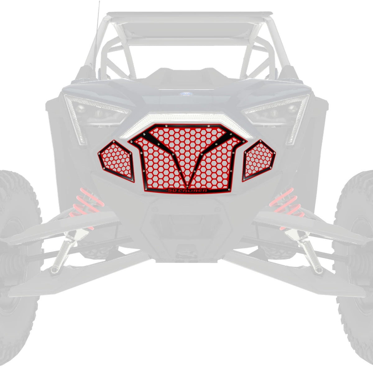 50 Caliber Racing 3 Piece Laser Cut Steel Grille for RZR PRO R & Turbo R