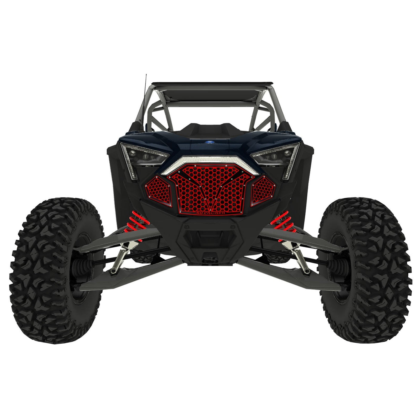 50 Caliber Racing 3 Piece Laser Cut Steel Grille for RZR PRO R & Turbo R