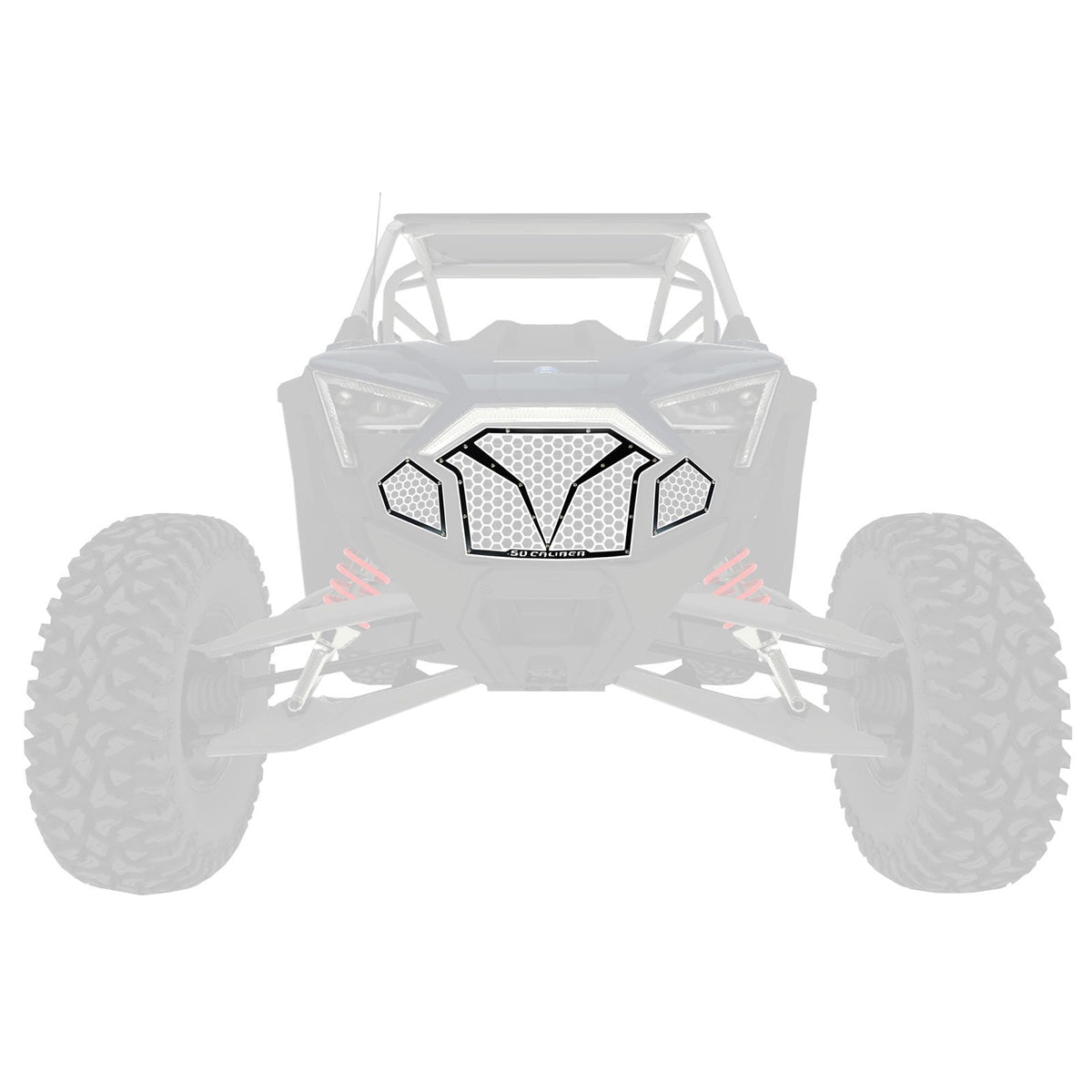 50 Caliber Racing 3 Piece Laser Cut Steel Grille for RZR PRO R & Turbo R