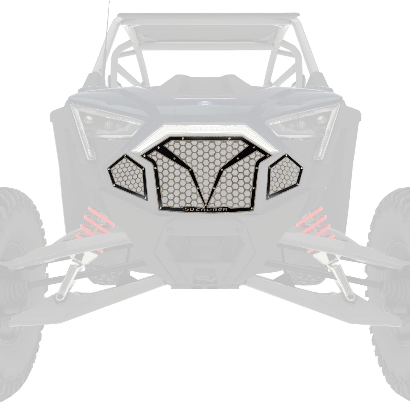 50 Caliber Racing 3 Piece Laser Cut Steel Grille for RZR PRO R & Turbo R