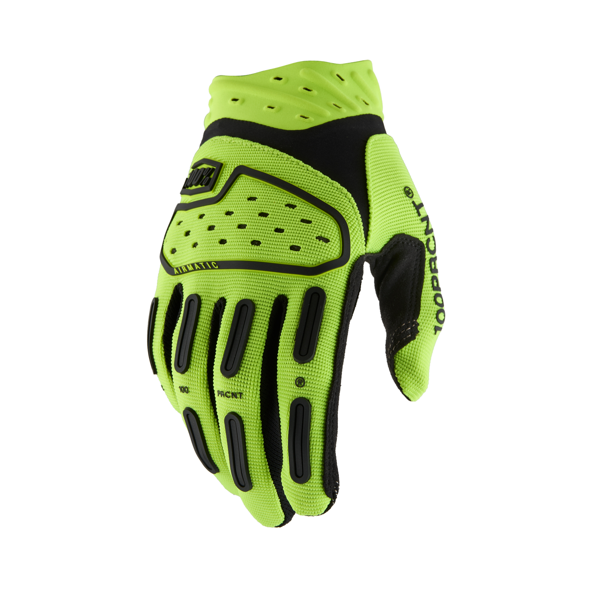100% Airmatic 2 Youth Riding Gloves - Fluorescent Yellow, Medium
