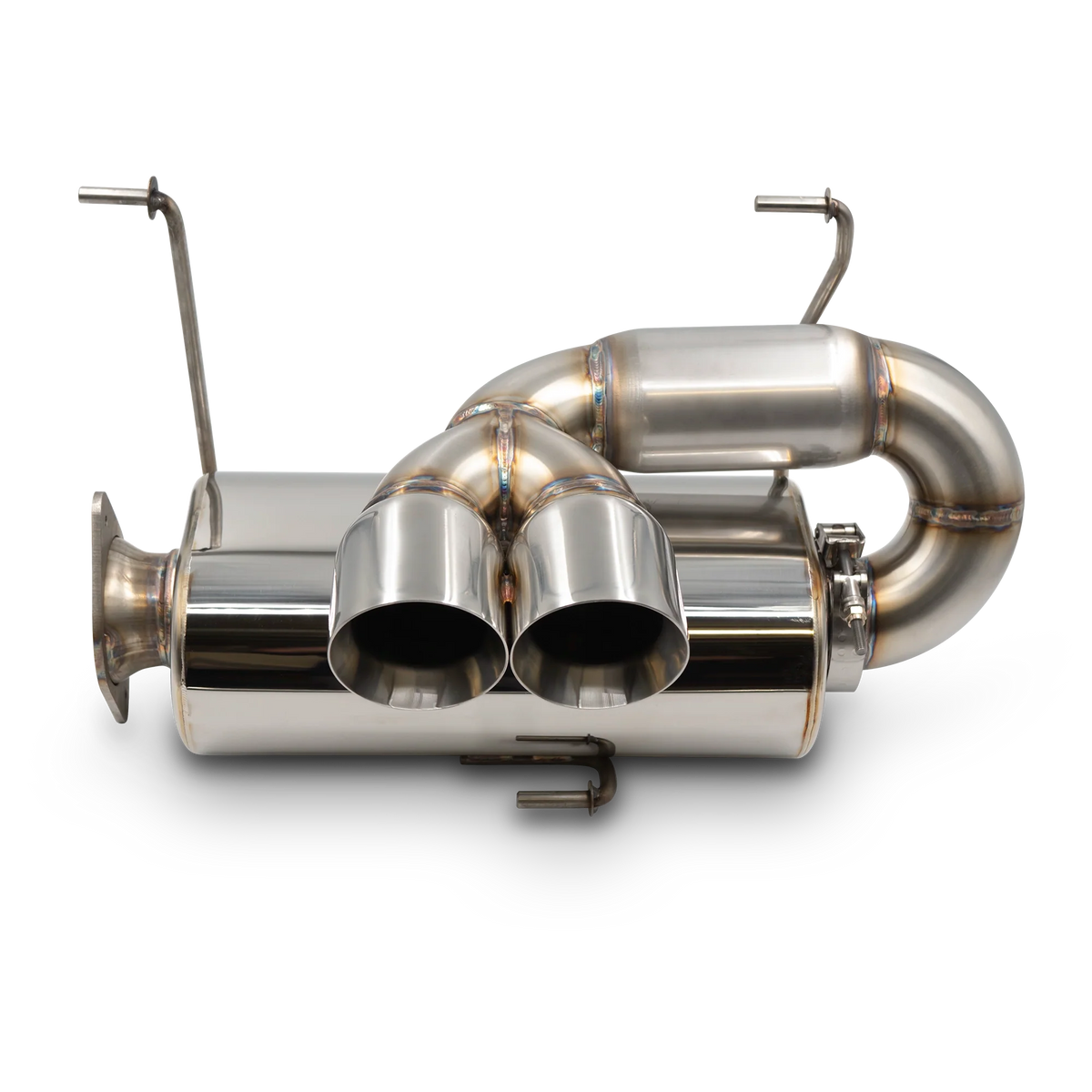 Bikeman Performance Center Exit Slip-On Exhaust with Dual 3.0" Tip for Polaris Pro R