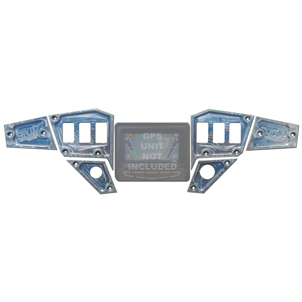 50 Caliber Racing RZR Dash Panel Digital GPS 6 Piece Kit