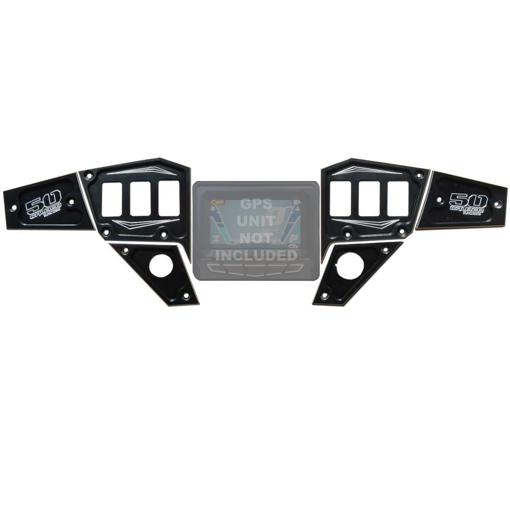 50 Caliber Racing RZR Dash Panel Digital GPS 6 Piece Kit