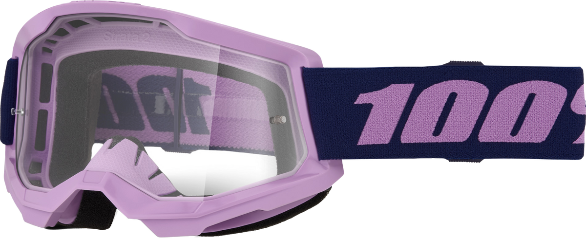 100% Strata 2 Goggles - Purple Clear Lens