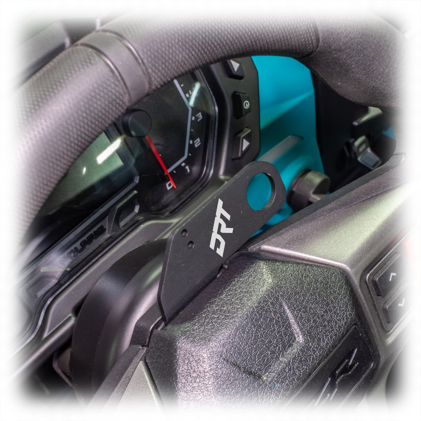 Steering Wheel Single Push-To-Talk Plate for Polaris RZR 2020+