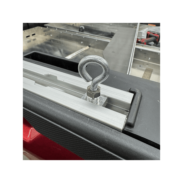 Photo of Polaris Ranger 1500 XD Bed Rail Tie Down Hook by AJK Offroad - Premium for UTVs / Side by Sides