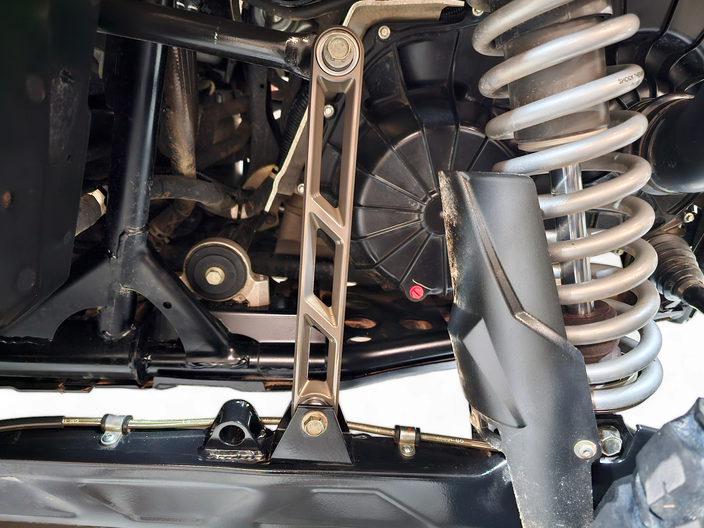2020+ Polaris RZR Pro XP Rear Sway Bar Link - CNC Aluminum, Gunmetal Finish