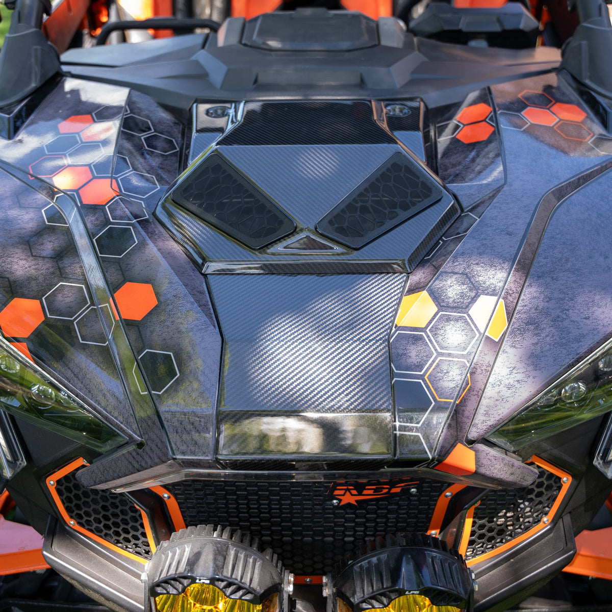 Polaris RZR Pro Series Ram-Air Carbon Fiber Hood – product detail 11