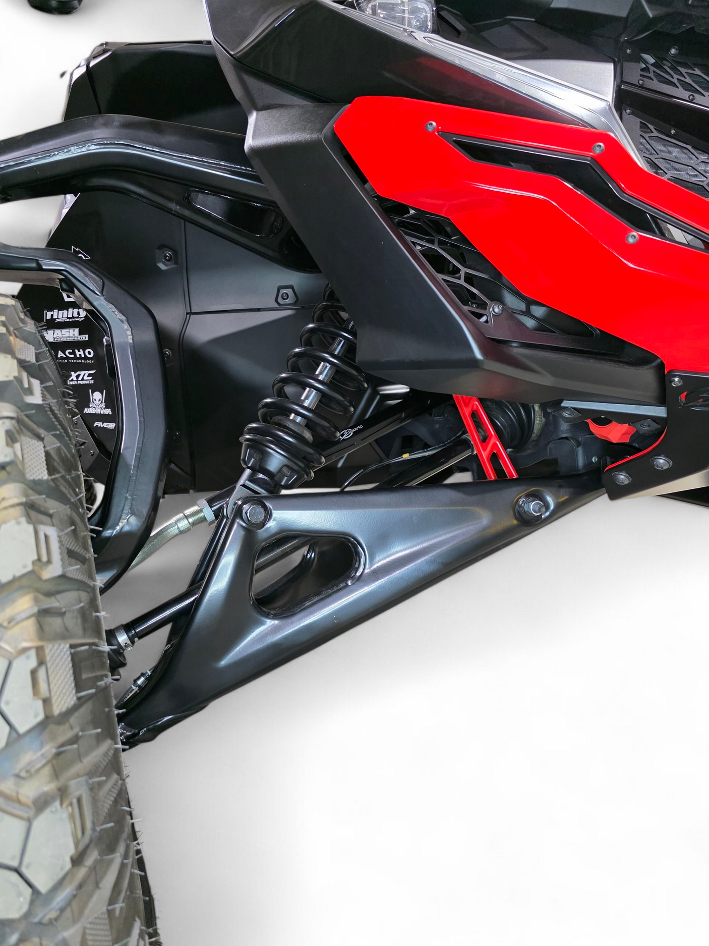 2024+ Can Am Maverick R Billet Tie Rods - Anodized Black