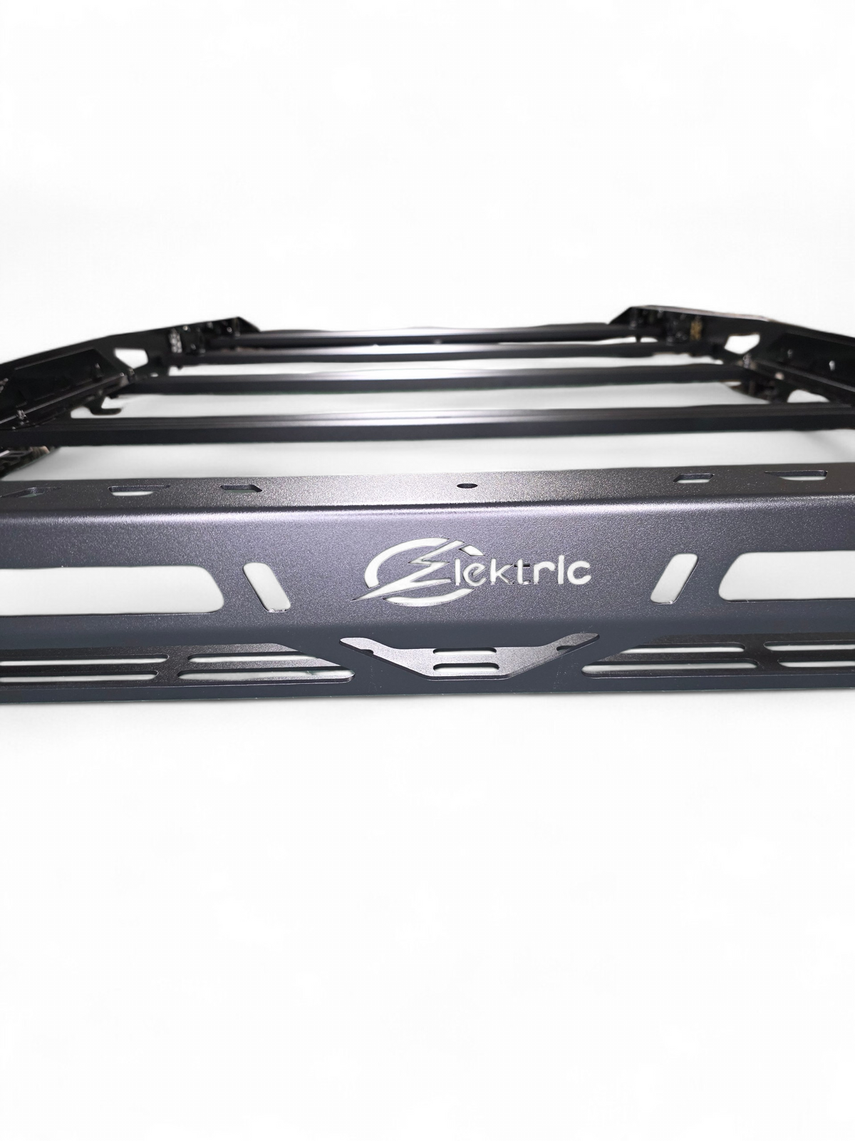 2024+ Polaris Xpedition ADV5 4-Seat Roof Rack front rail detail — Elektric Offroad
