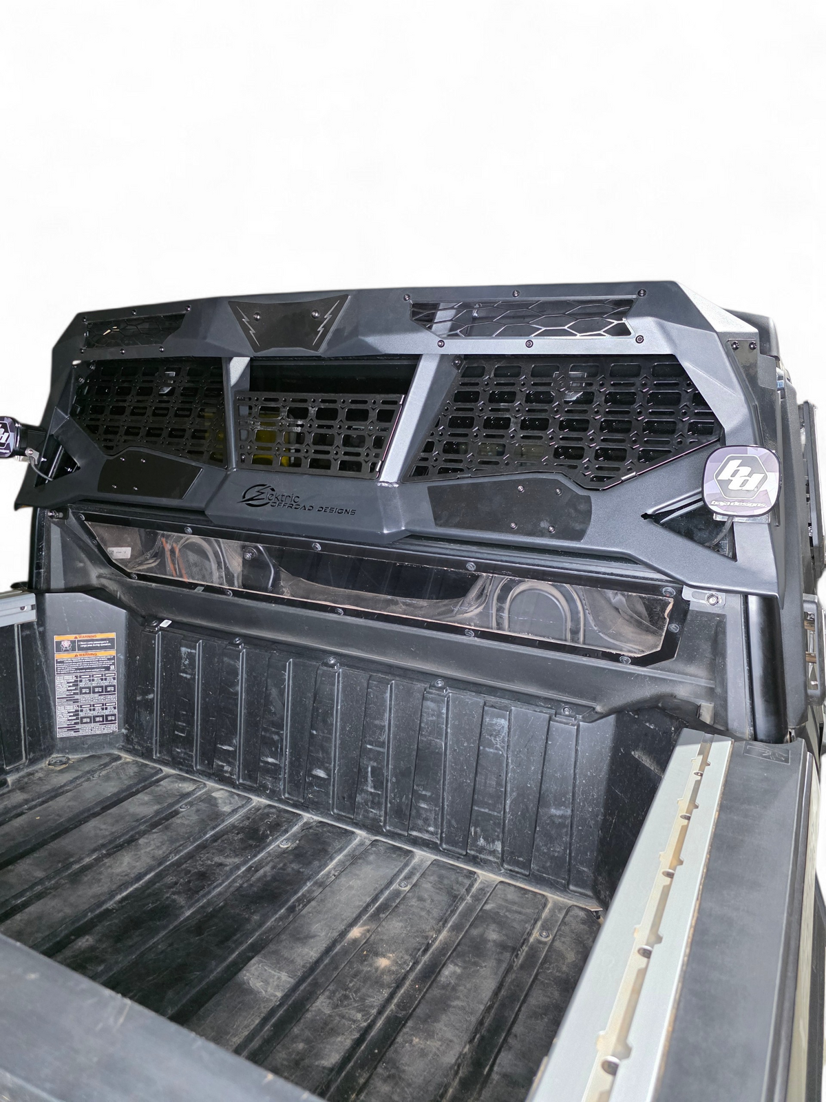 2024+ Polaris Xpedition XP Headache Rack rack installed bed view — Elektric Offroad