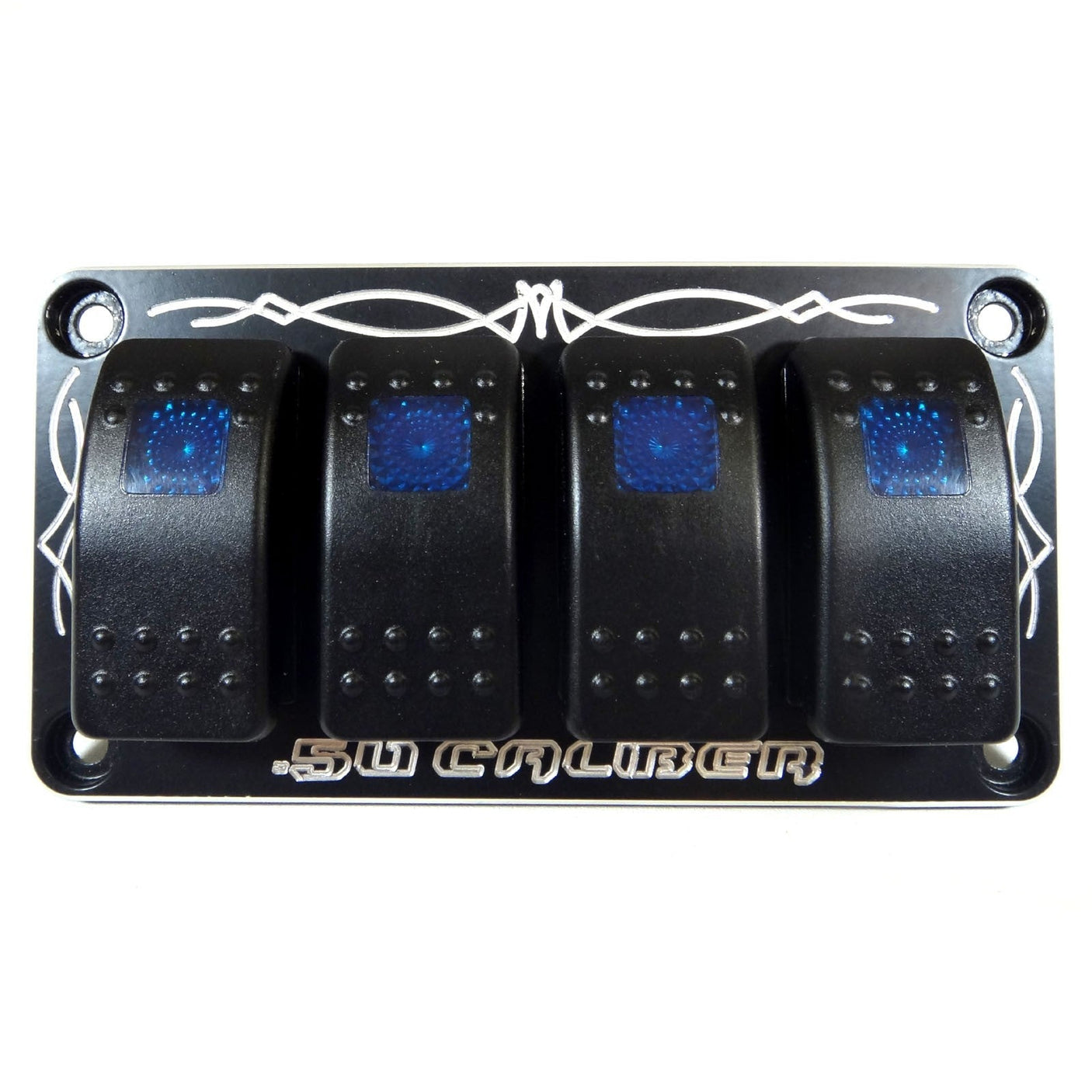 50 Caliber Racing Universal Dash Panel With Switches