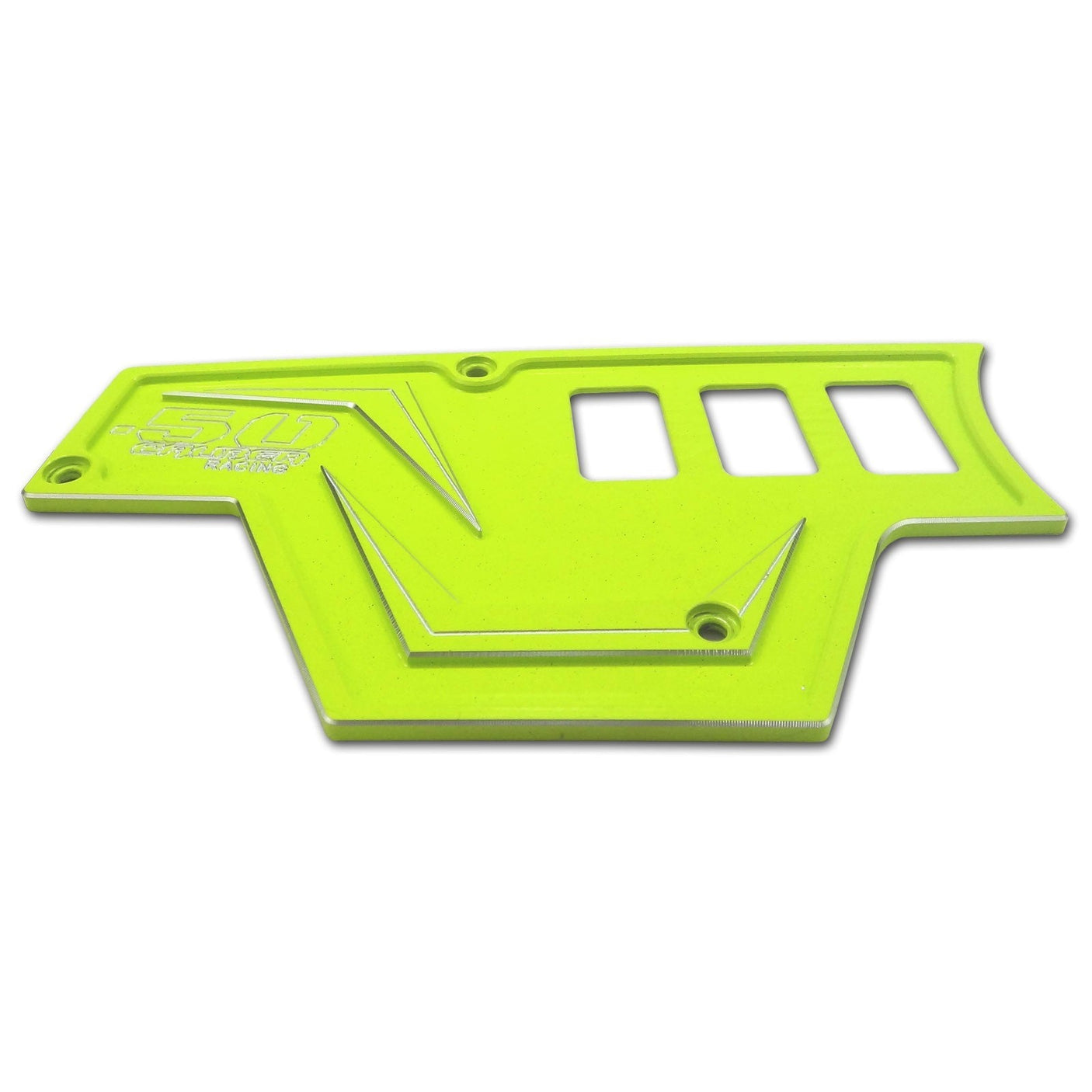 50 Caliber Racing Polaris RZR XP1000 6 Switch Billet Dash Panel - CNC 6061 Aluminum + 4 Illuminated Switches (Lime Squee