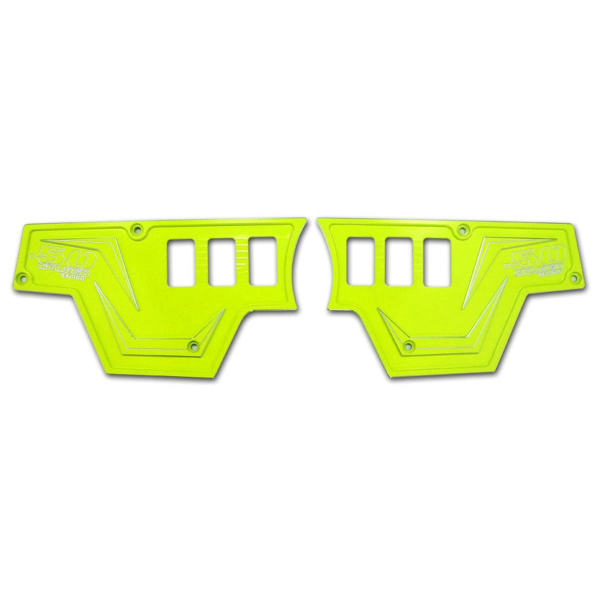 3-Piece Billet Aluminum Dash Panel Kit for RZR XP 1000 (Lime Squeeze)