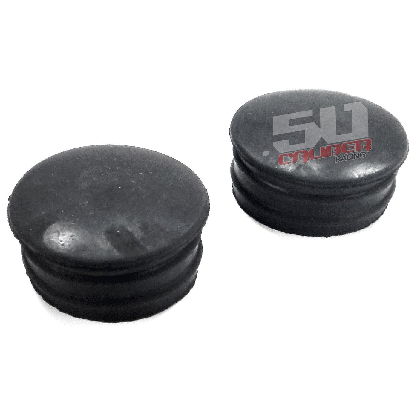 50 Caliber Racing Rubber End Caps - 10 Pack for 1", 1.25", and 1.5" Tubing (Roll Cage, Fence, Roll Bar)