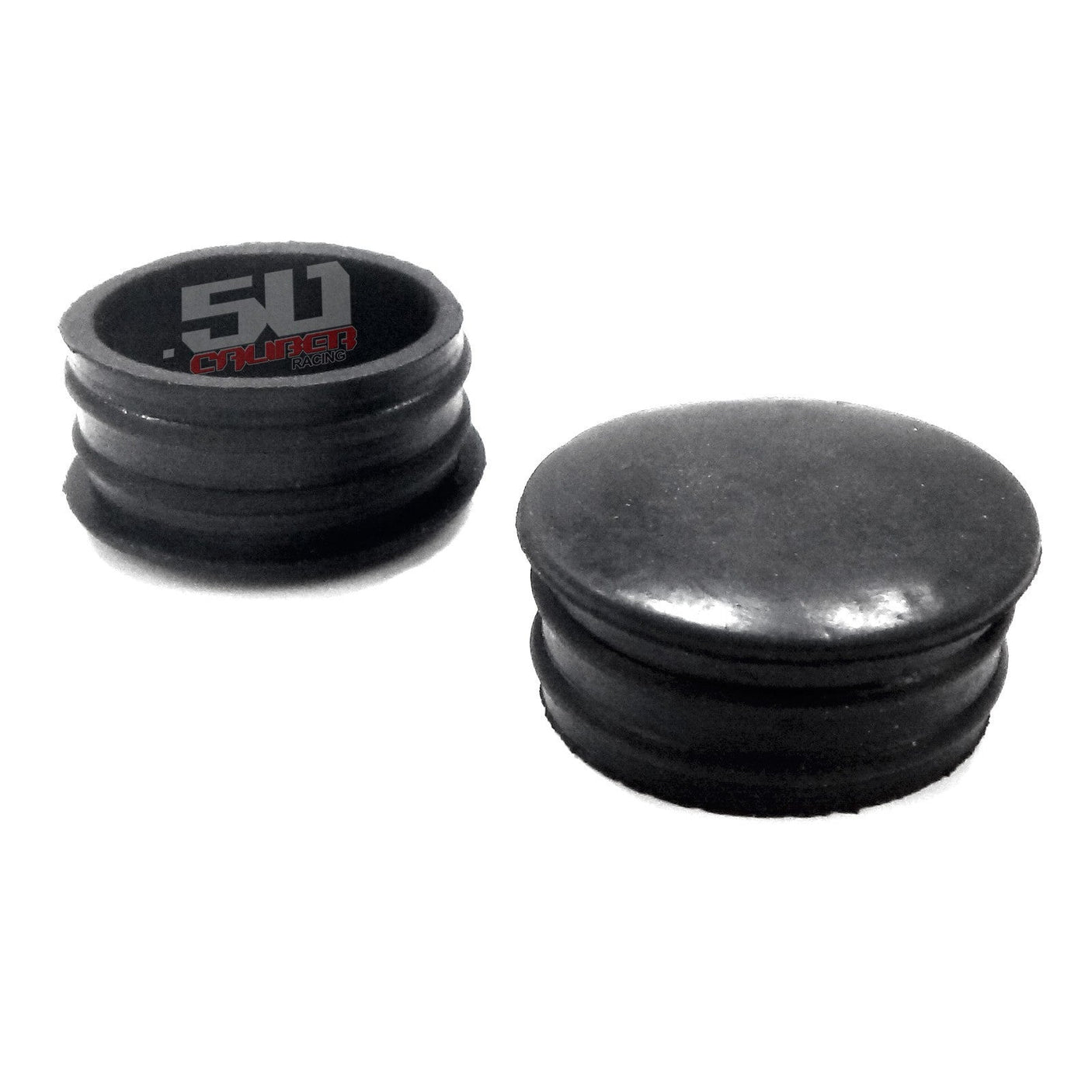 50 Caliber Racing Rubber End Caps - 10 Pack for 1", 1.25", and 1.5" Tubing (Roll Cage, Fence, Roll Bar)