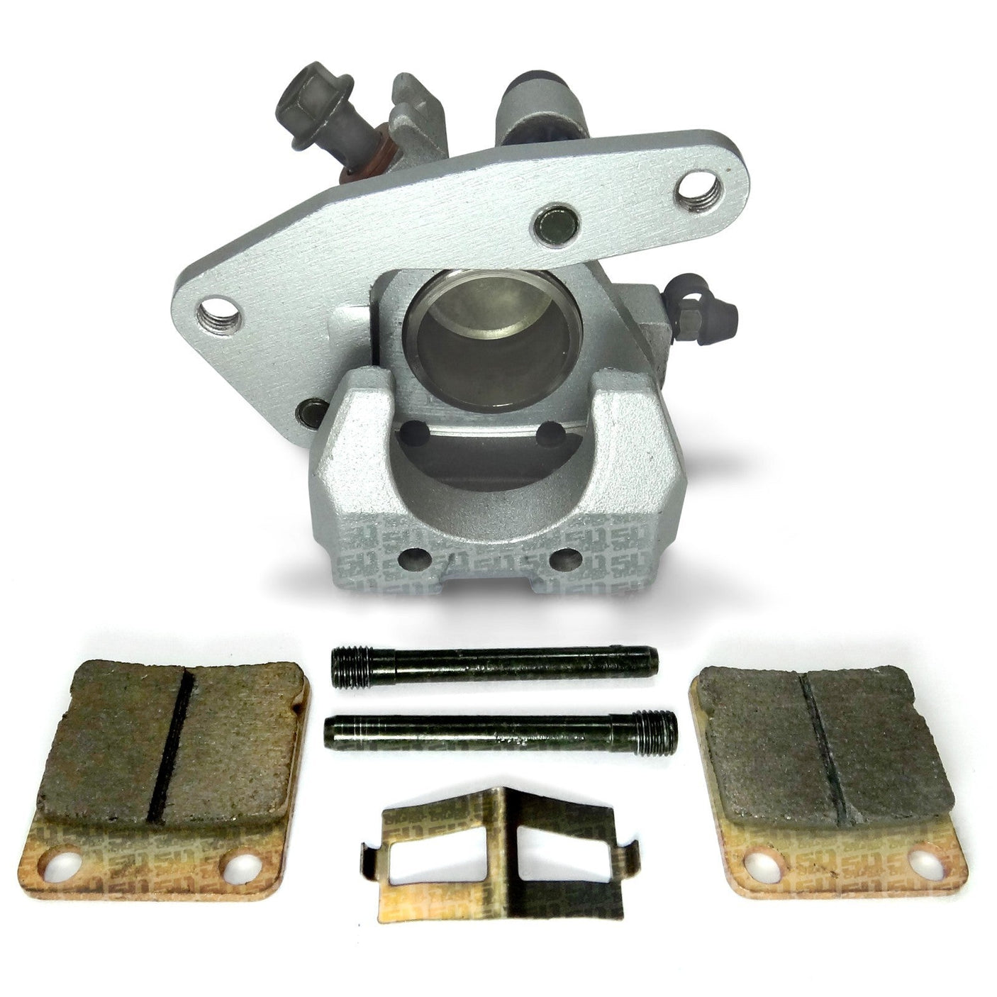 Front Brake Caliper Assembly with Pads - Yamaha Grizzly & Kodiak image 3