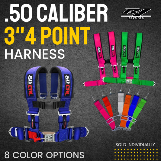 Photo of 3" 4 Point Harness Seat Belt by 50 Caliber Racing - Premium Harnesses for UTVs / Side by Sides