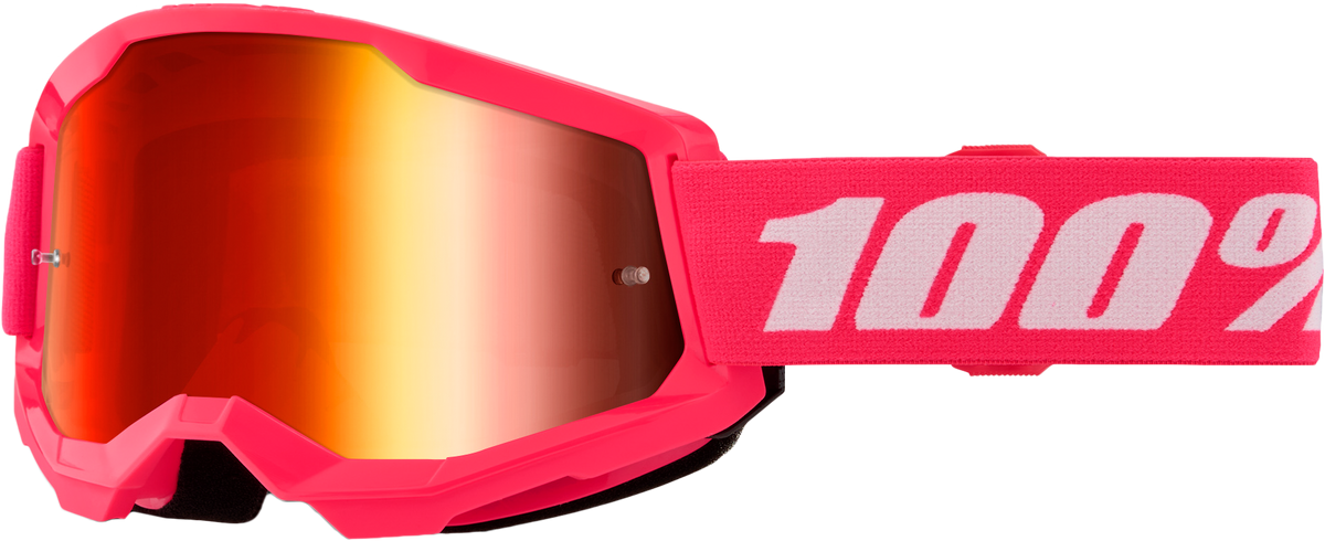 100% Strata 2 Goggles - Pink Mirror Red Lens