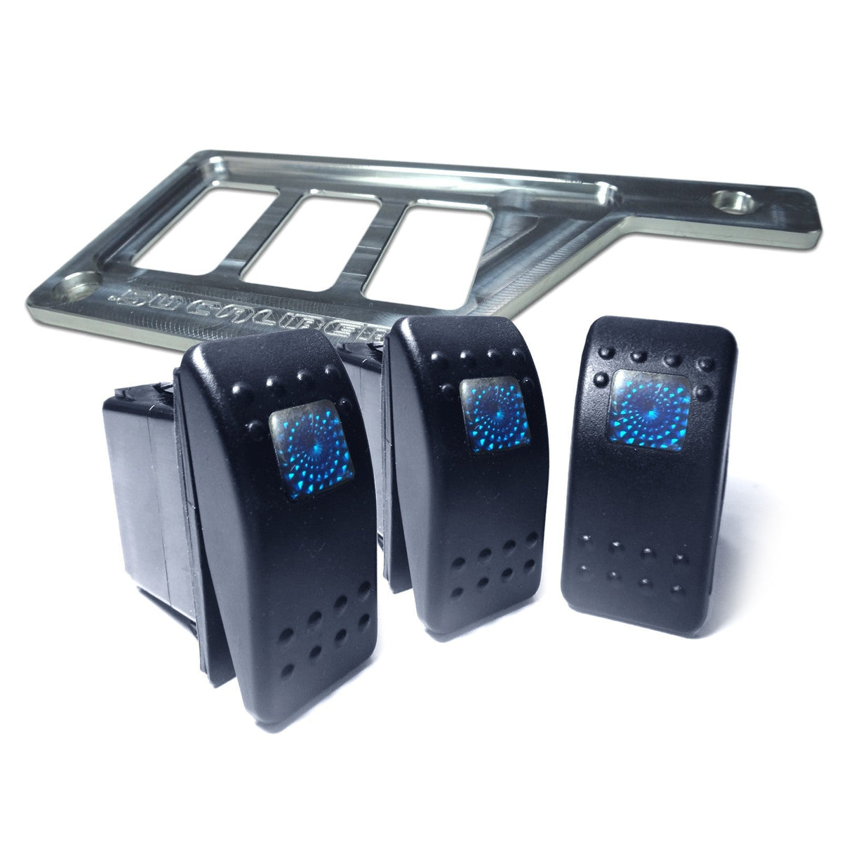 50 Caliber Racing RZR XP1000 Left Side 3 Switch Dash Panel
