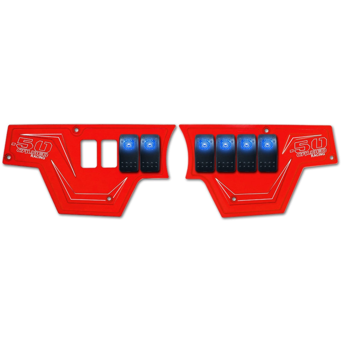 50 Caliber Racing RZR XP1000 8-Switch Billet Aluminum Dash Panel
