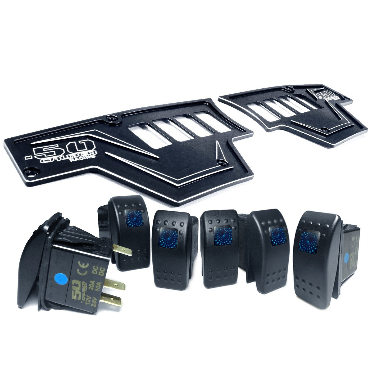 RZR XP1000 8-Switch Billet Aluminum Dash Panel