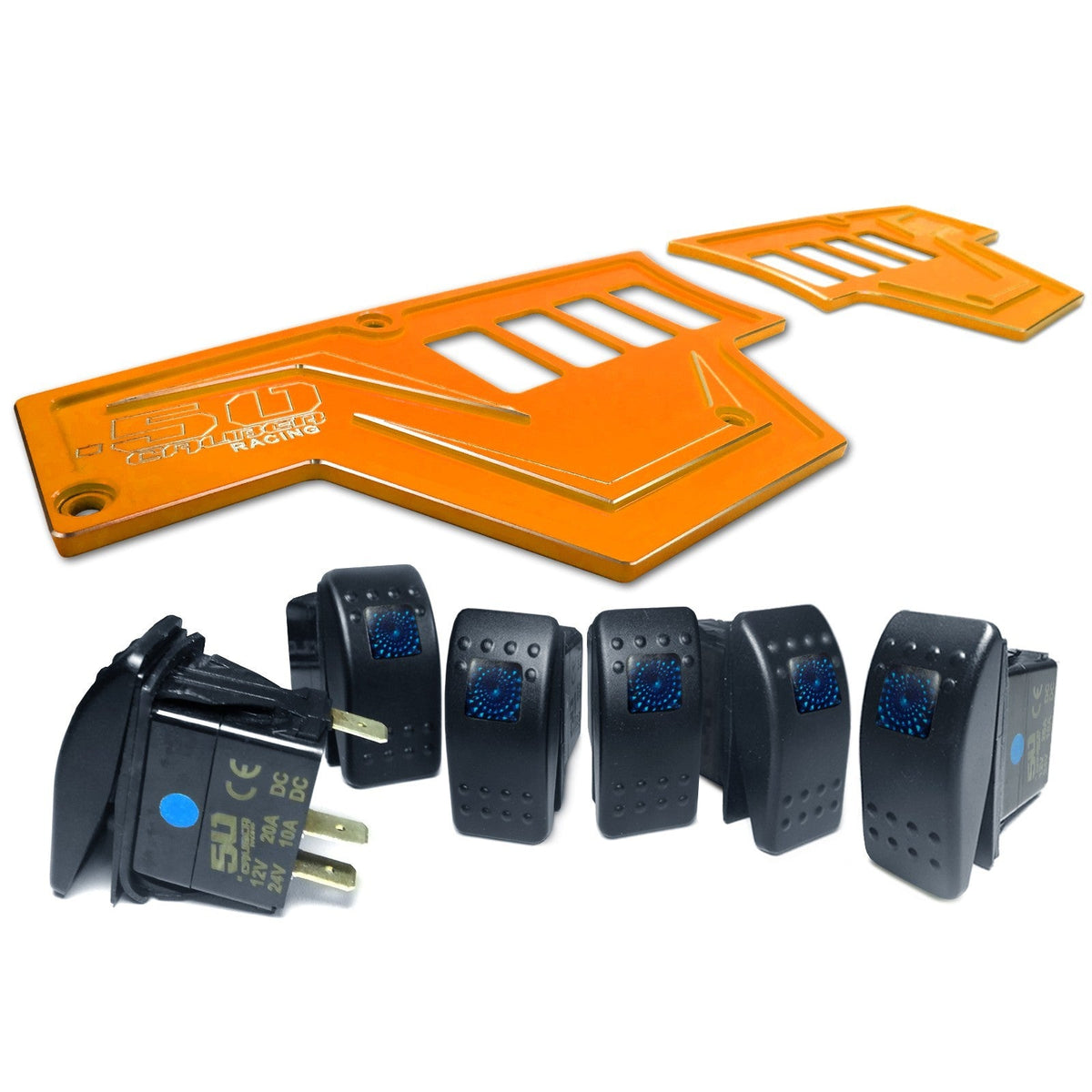 RZR XP1000 8-Switch Billet Aluminum Dash Panel