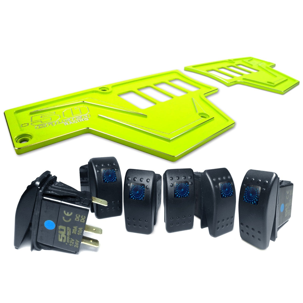 RZR XP1000 8-Switch Billet Aluminum Dash Panel