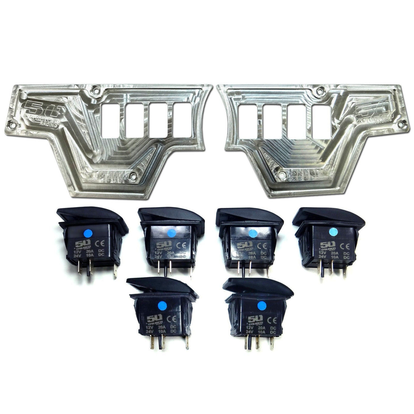RZR XP1000 8-Switch Billet Aluminum Dash Panel