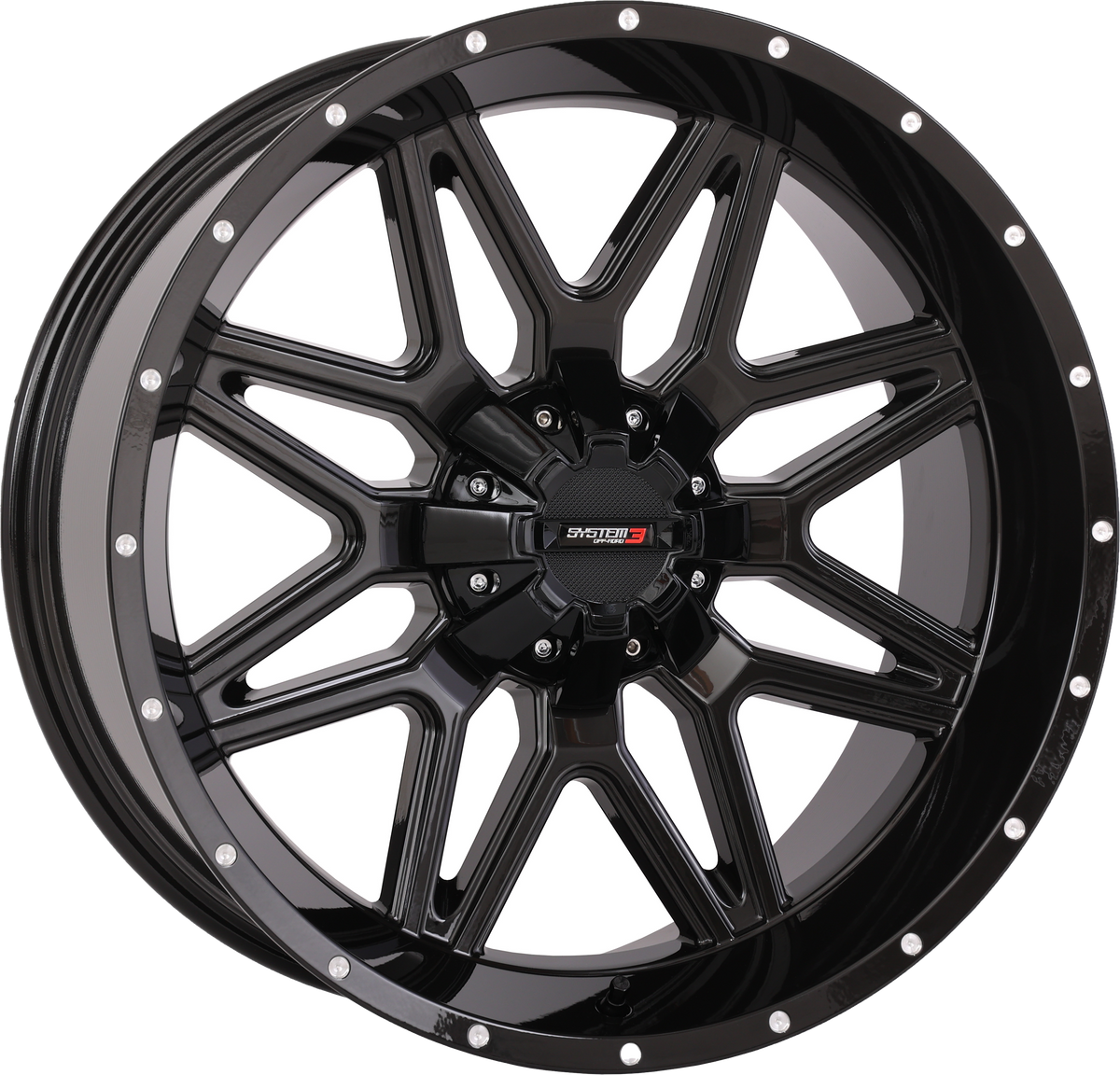 Photo of SYSTEM 3 ST7 WHEEL 20X9 5+4 (0MM) 4/137 & 4/156 GLOSS BLACK by SYSTEM 3 - Premium Wheels for UTVs / Side by Sides