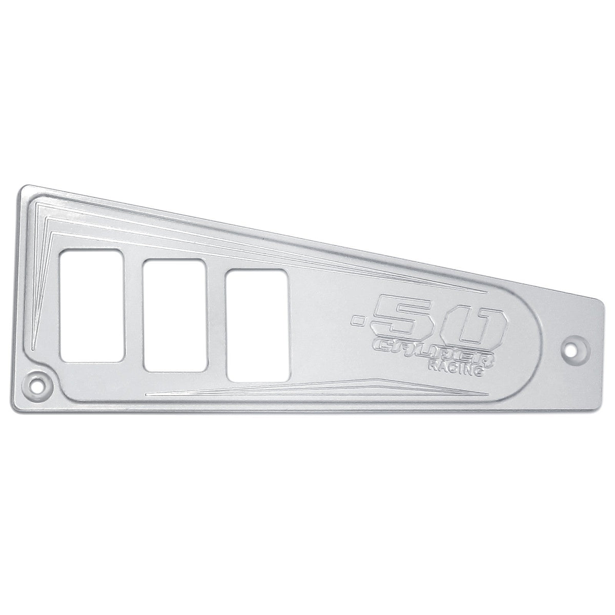 50 Caliber Racing Polaris RZR XP1000 Ride Command 6-Switch CNC Billet Dash Panel - Multiple Colors + Optional Switches (