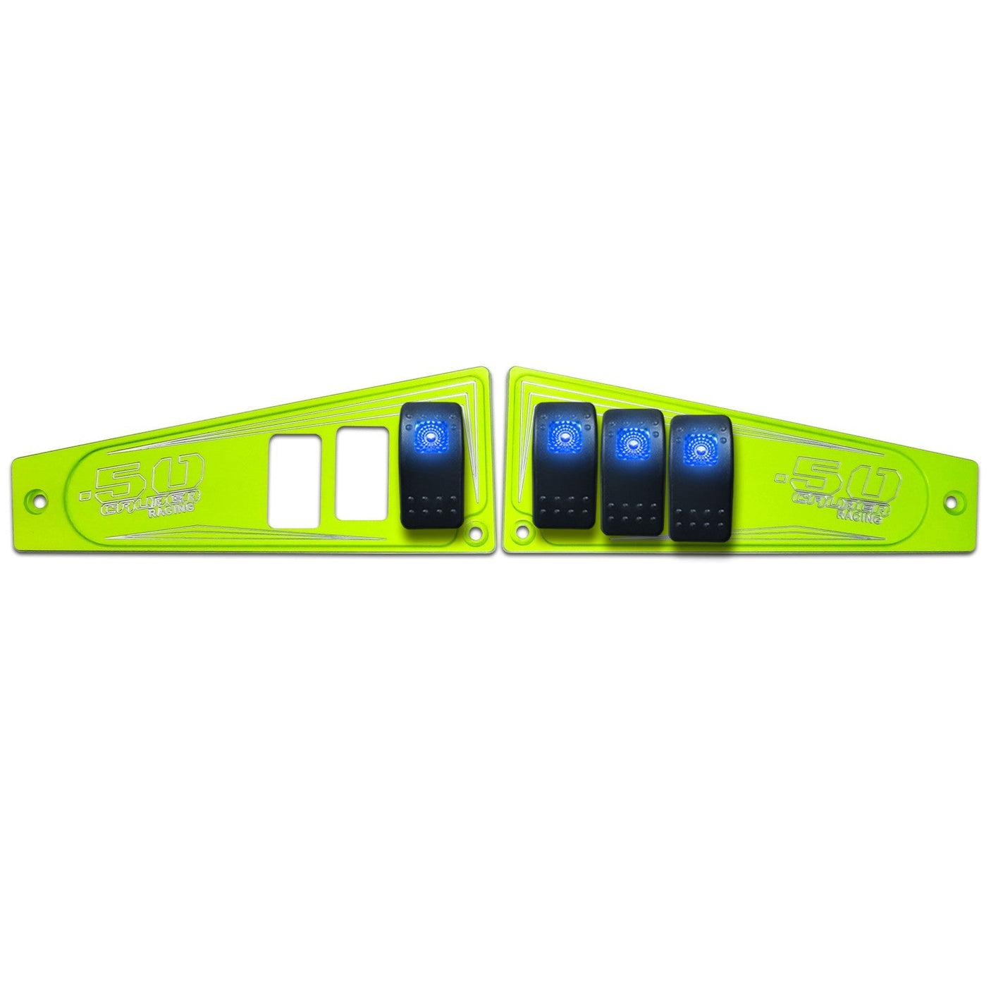 Polaris RZR XP1000 Ride Command 6-Switch CNC Billet Dash Panel - Multiple Colors + Optional Switches (2017+)