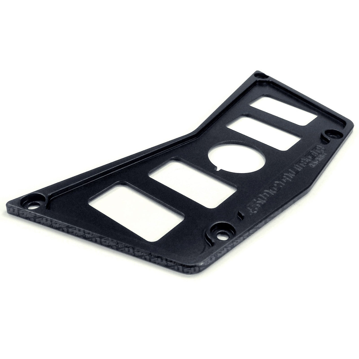 50 Caliber Racing Polaris RZR XP900 800 570 4 Switch Dash Panel - Black Billet Aluminum