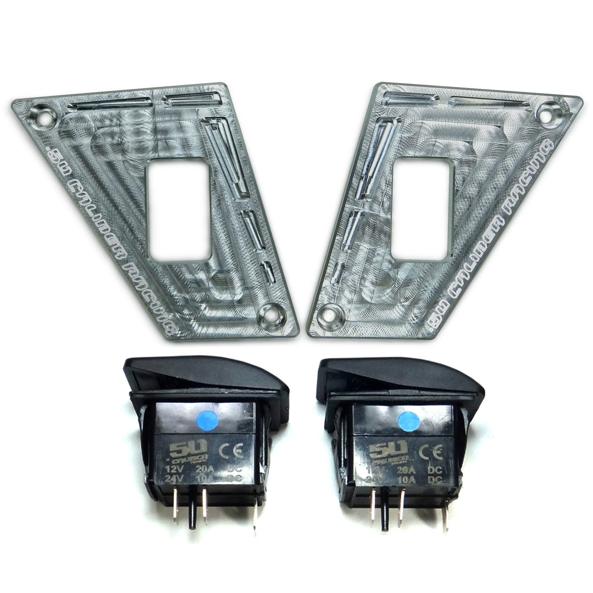 50 Caliber Racing Polaris RZR 170 2-Switch Dash Panel Kit
