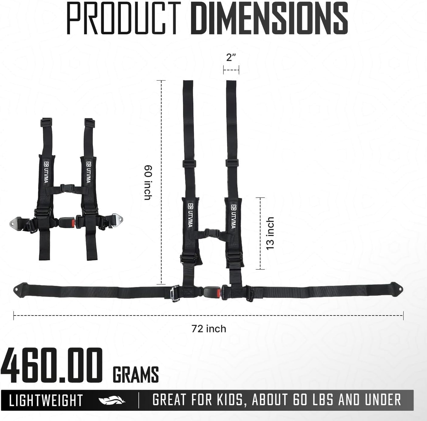 RZR 1000 Bump Seat with Harness - Fits 2014-2023 Models