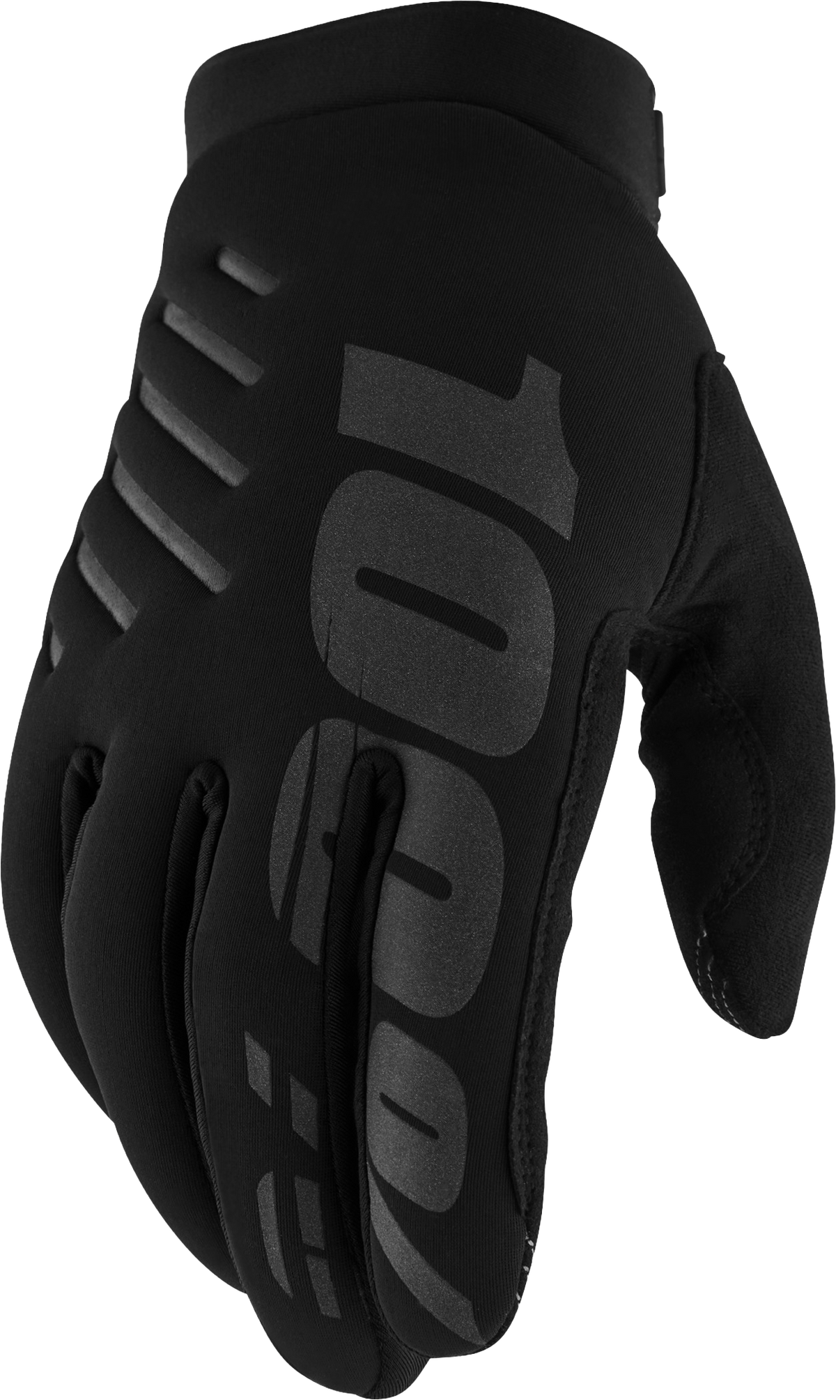 100% Brisker Women's Cold Weather Riding Gloves - Black, Small