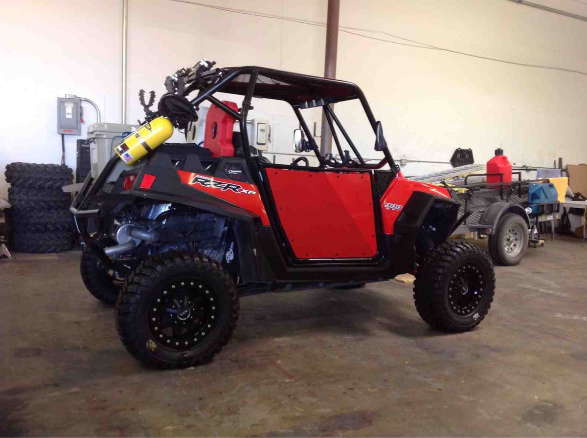 50 Caliber Racing red-panel Polaris RZR doors - view 17