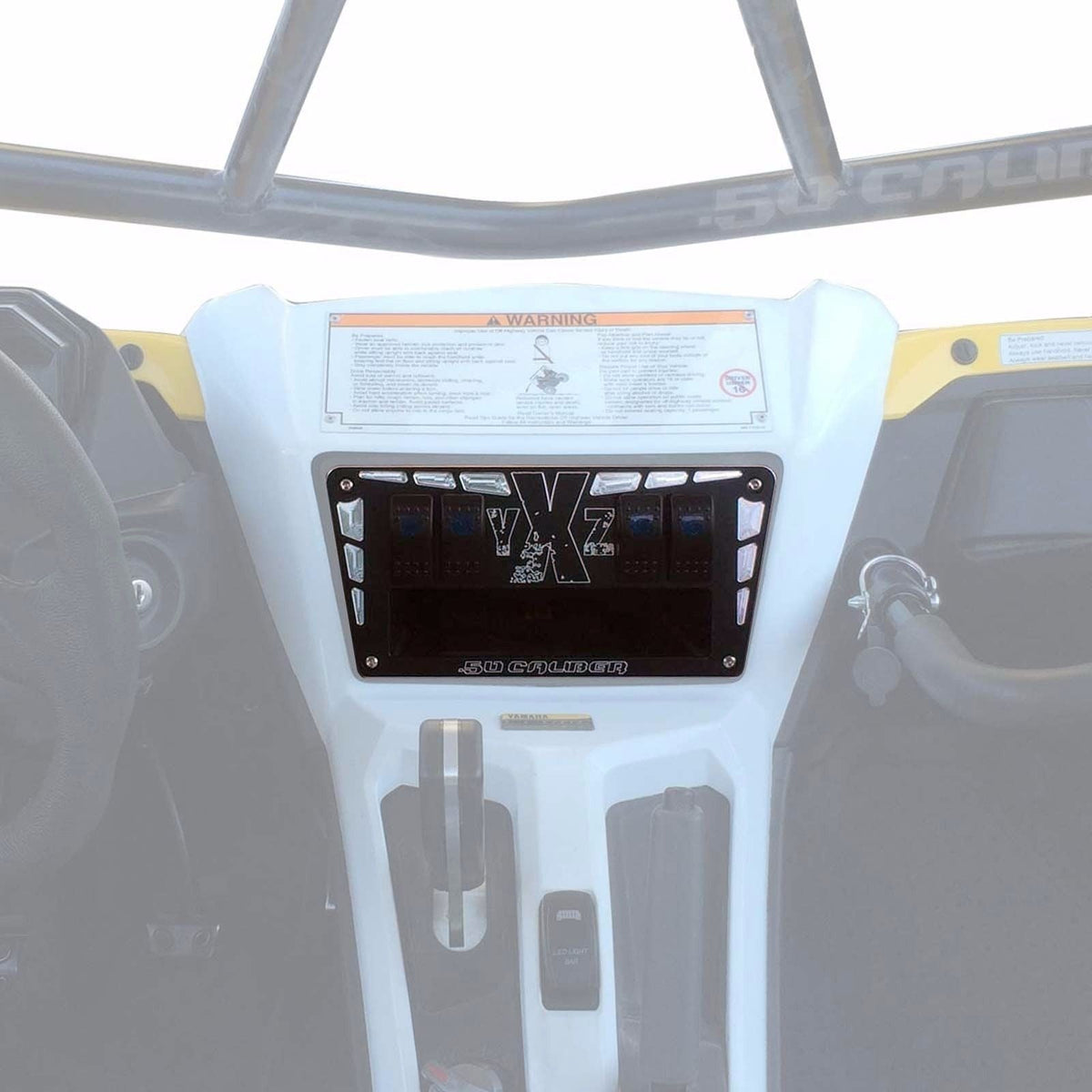 50 Caliber Racing YXZ 1000R Custom CNC 4 Switch Dash Panel