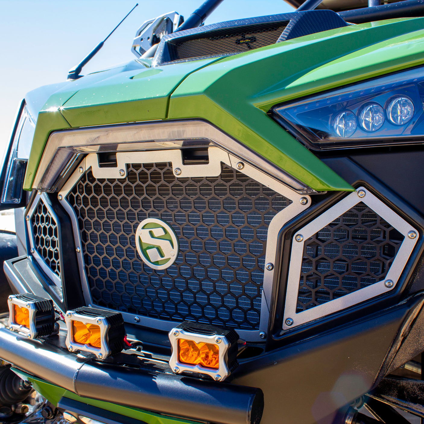 Photo of SDR Motorsports Polaris Pro-R/Turbo R Front Grille Kit by SDR Motorsports - Premium Grilles for UTVs / Side by Sides