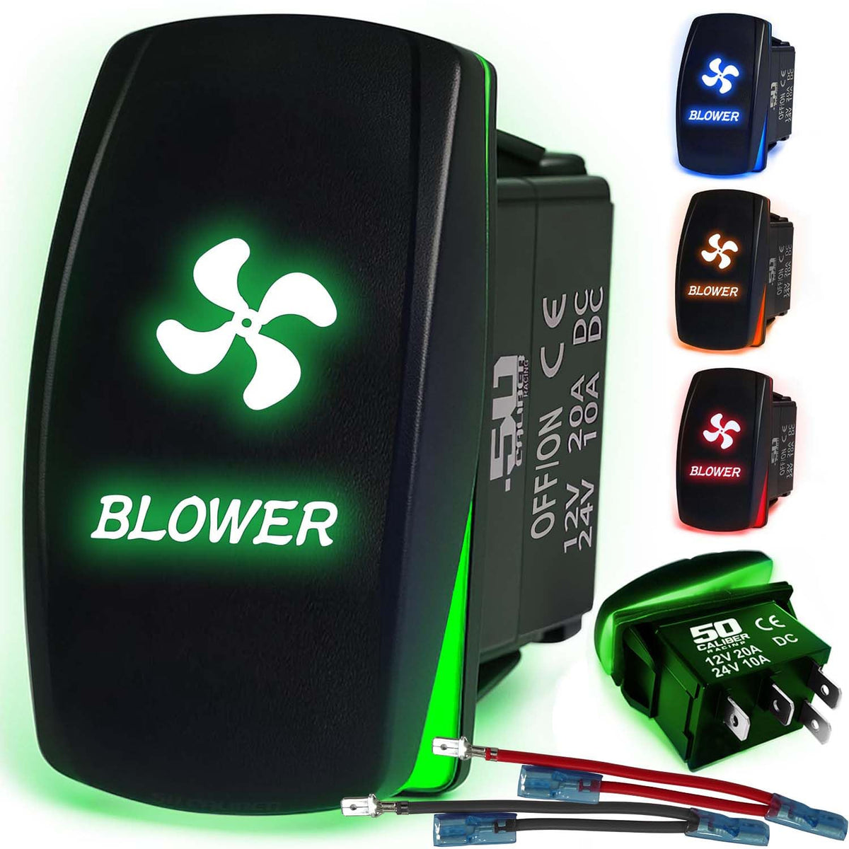 Waterproof Funny Rocker Switch - 12V ON/Off, LED Backlit with Custom Etched Design | R1 Industries